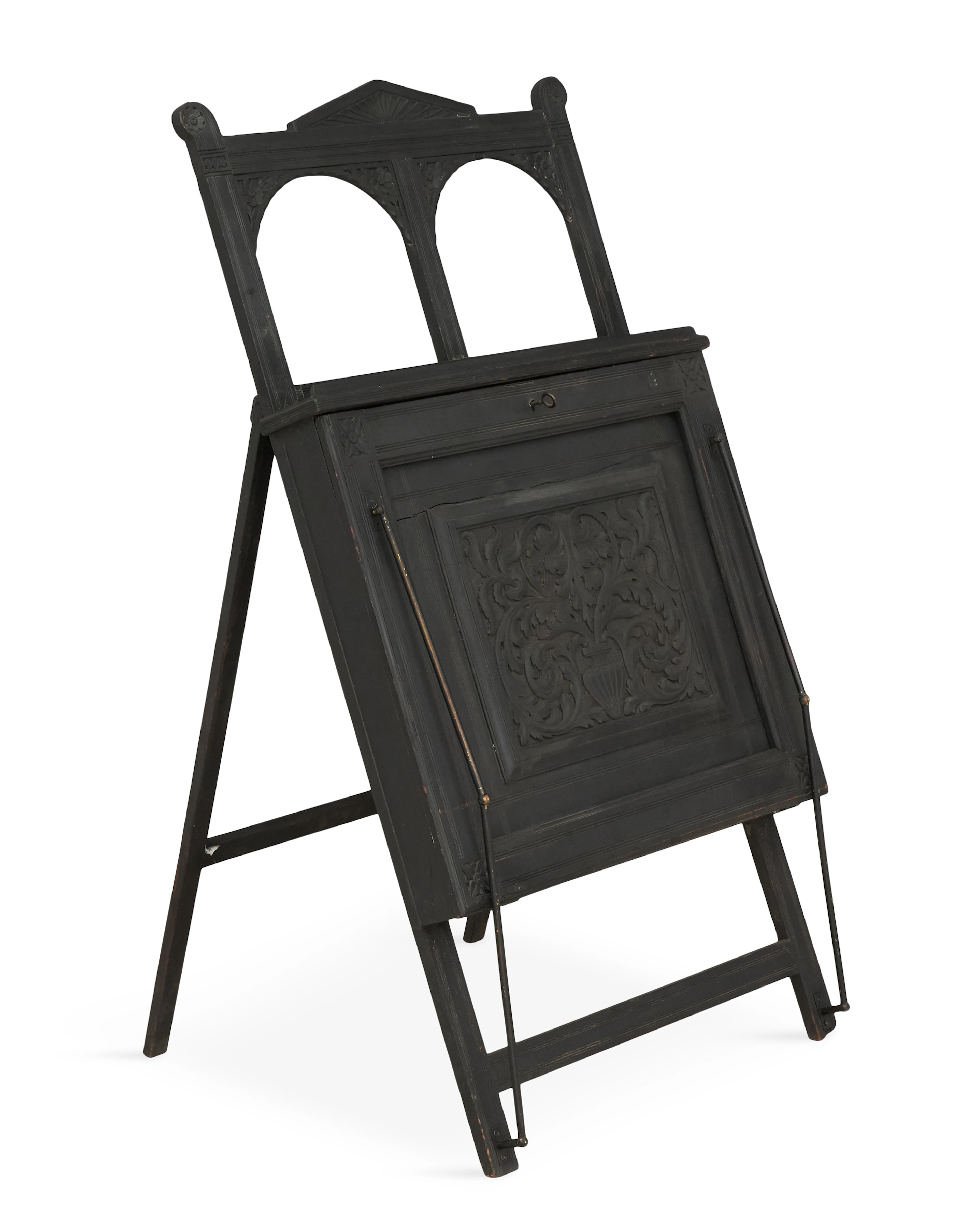 American Aesthetic Ebonized Wooden Easel/Portfolio Stand