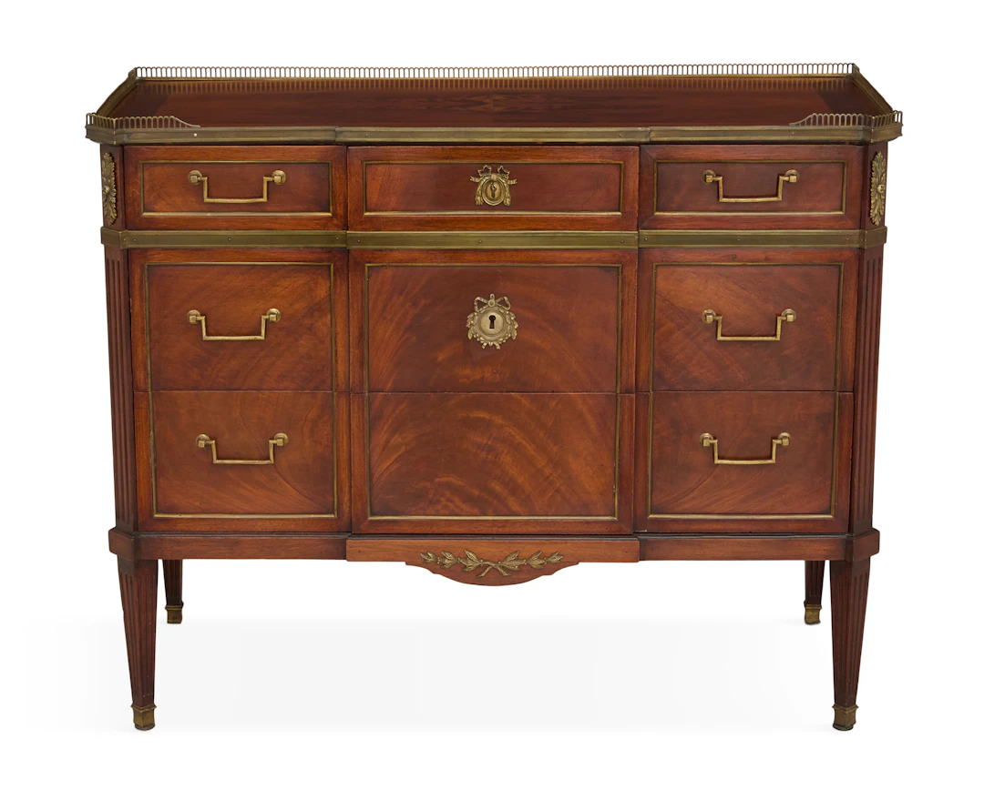 Louis XVI-Style Mahogany Commode
