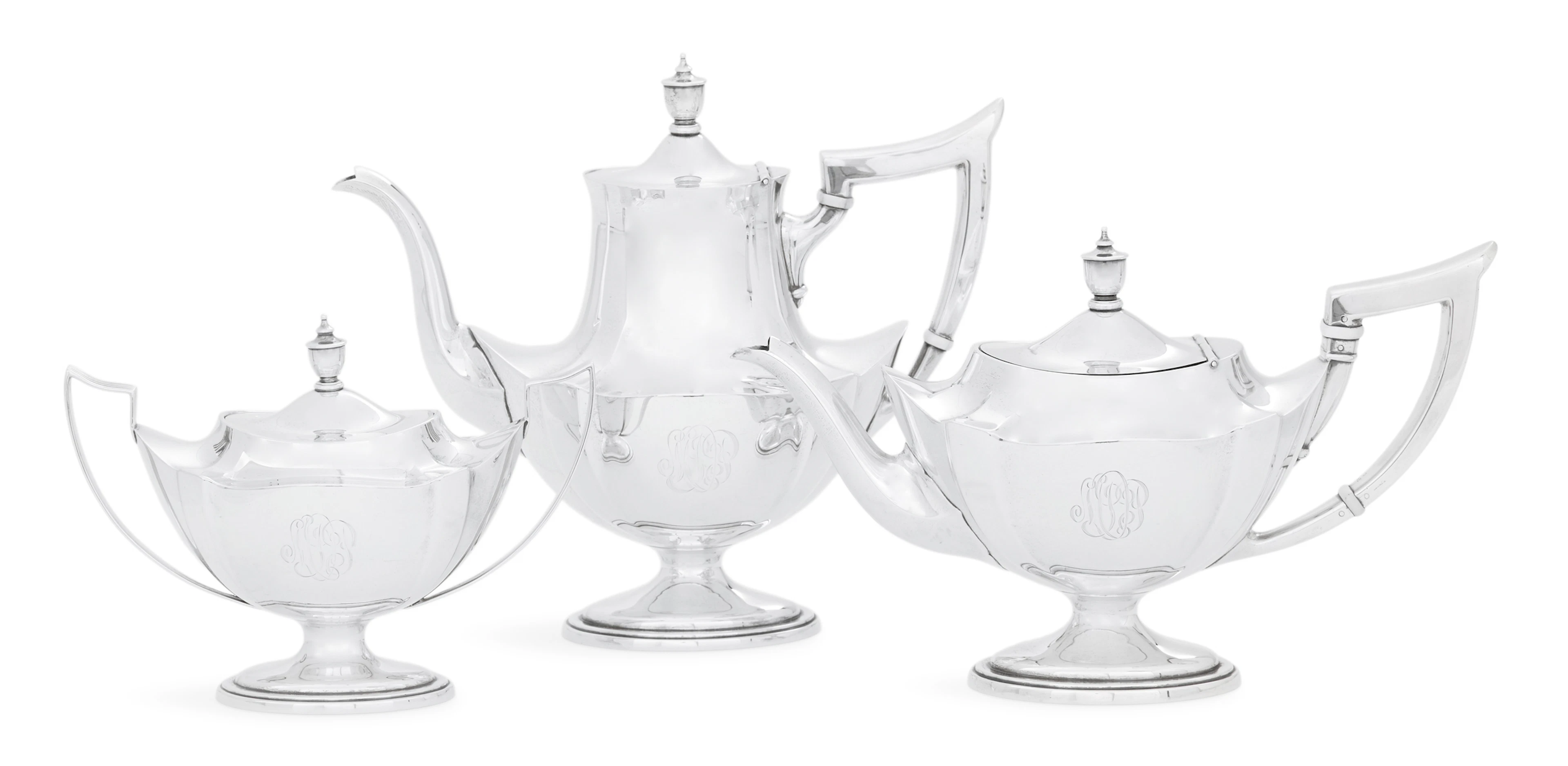 Gorham "Plymouth" Sterling Silver Tea Set