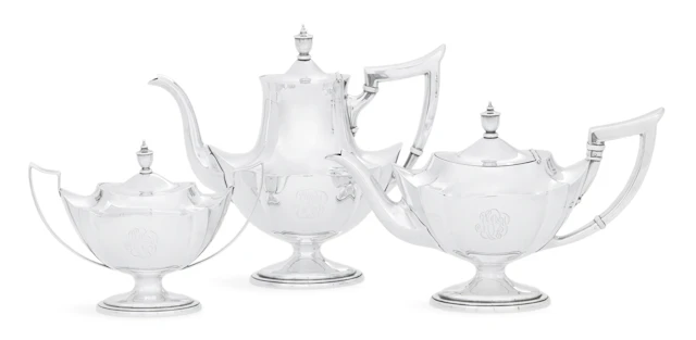 Gorham "Plymouth" Sterling Silver Tea Set