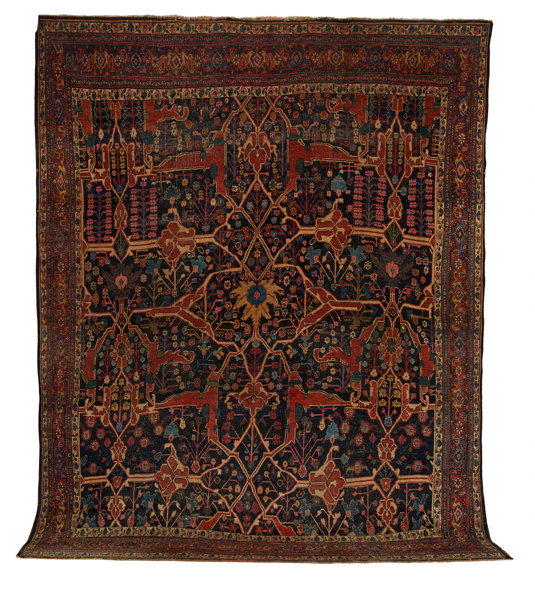 Semi-Antique Serapi Carpet