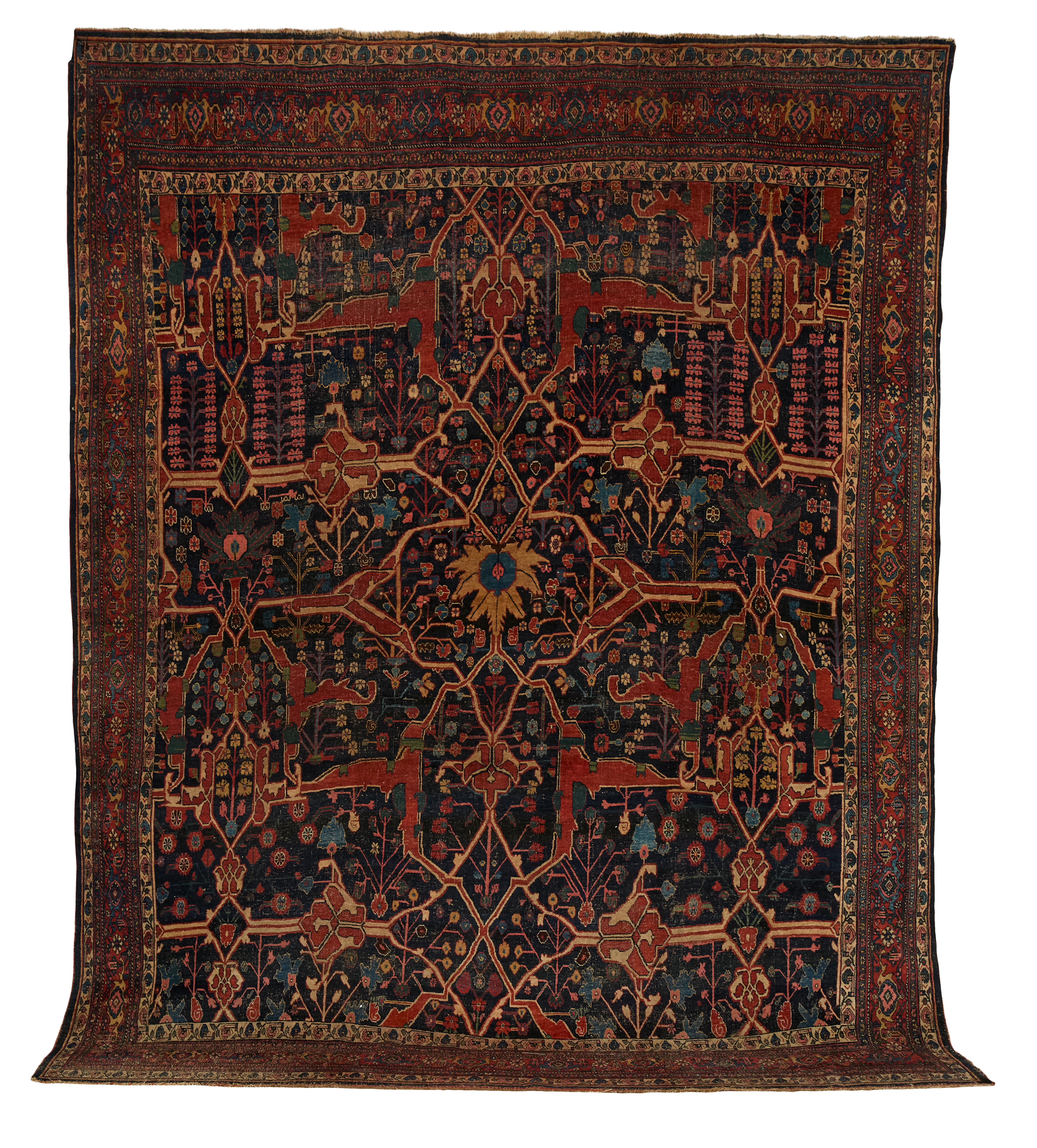 Semi-Antique Serapi Carpet