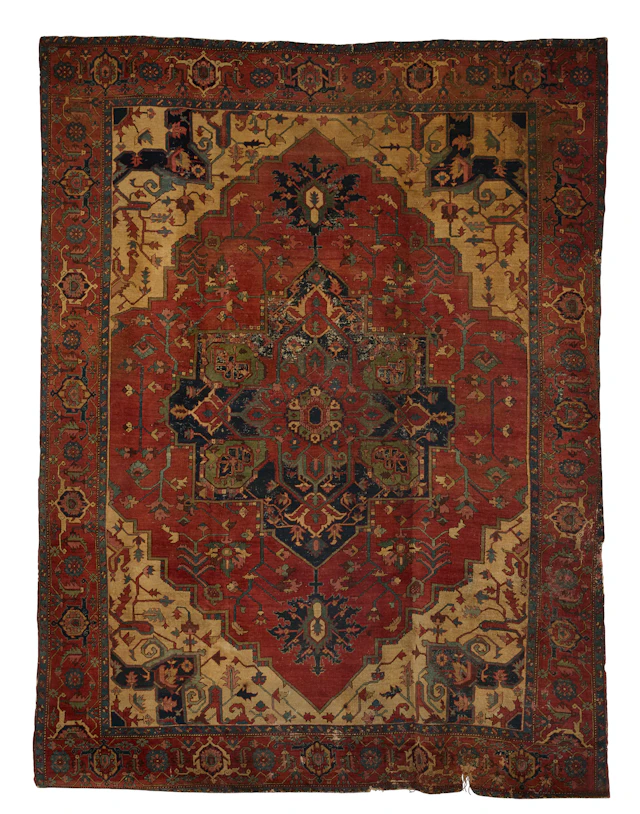 Antique Persian Serapi Carpet