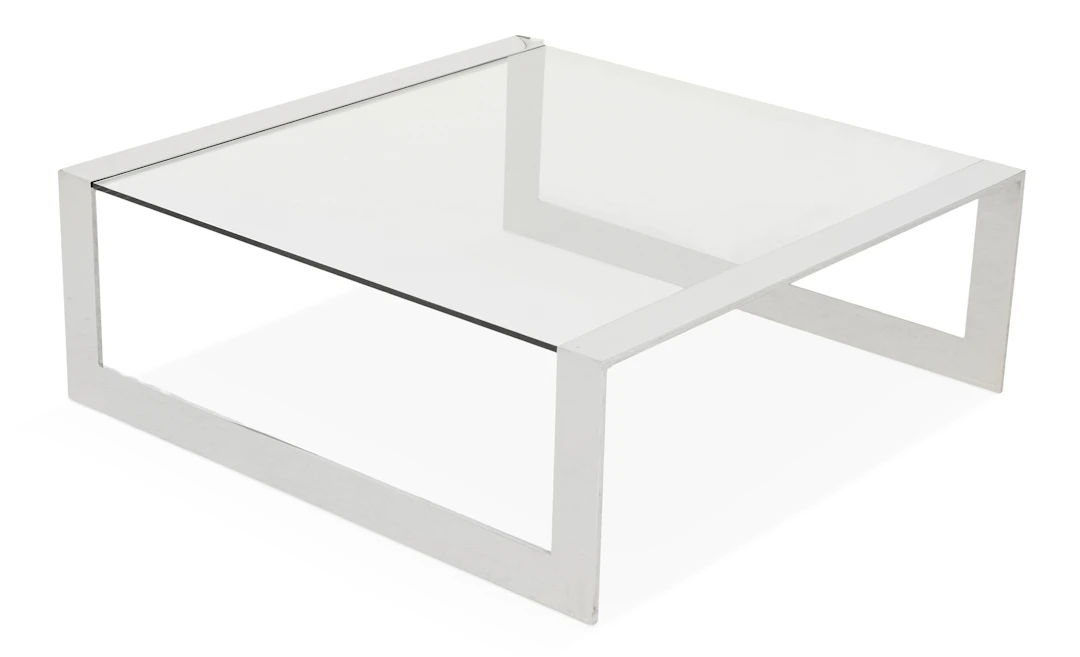 Paul Jones FM 79 Steel and Glass Cocktail Table