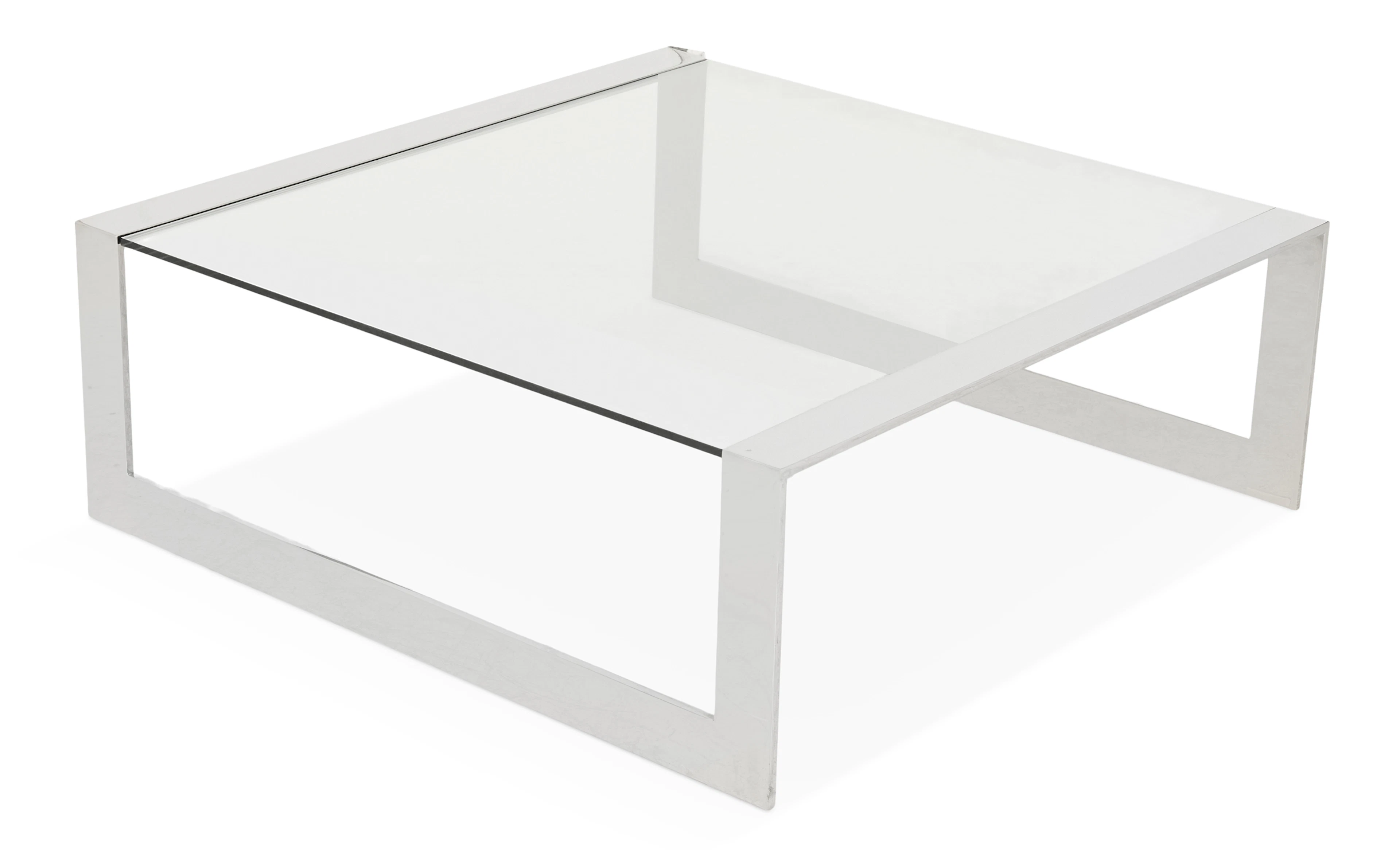 Paul Jones FM 79 Steel and Glass Cocktail Table