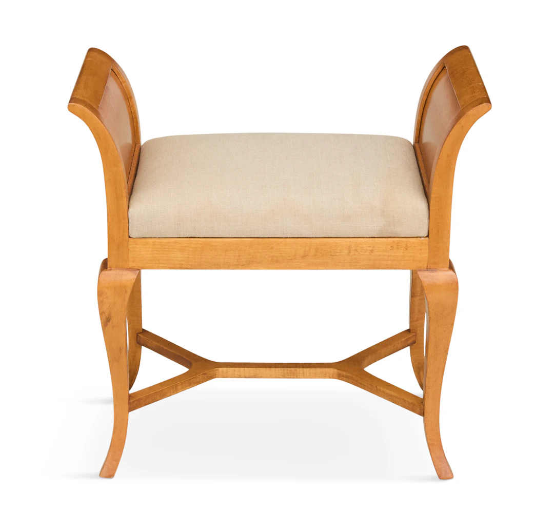 Biedermeier-Style Fruitwood Settee