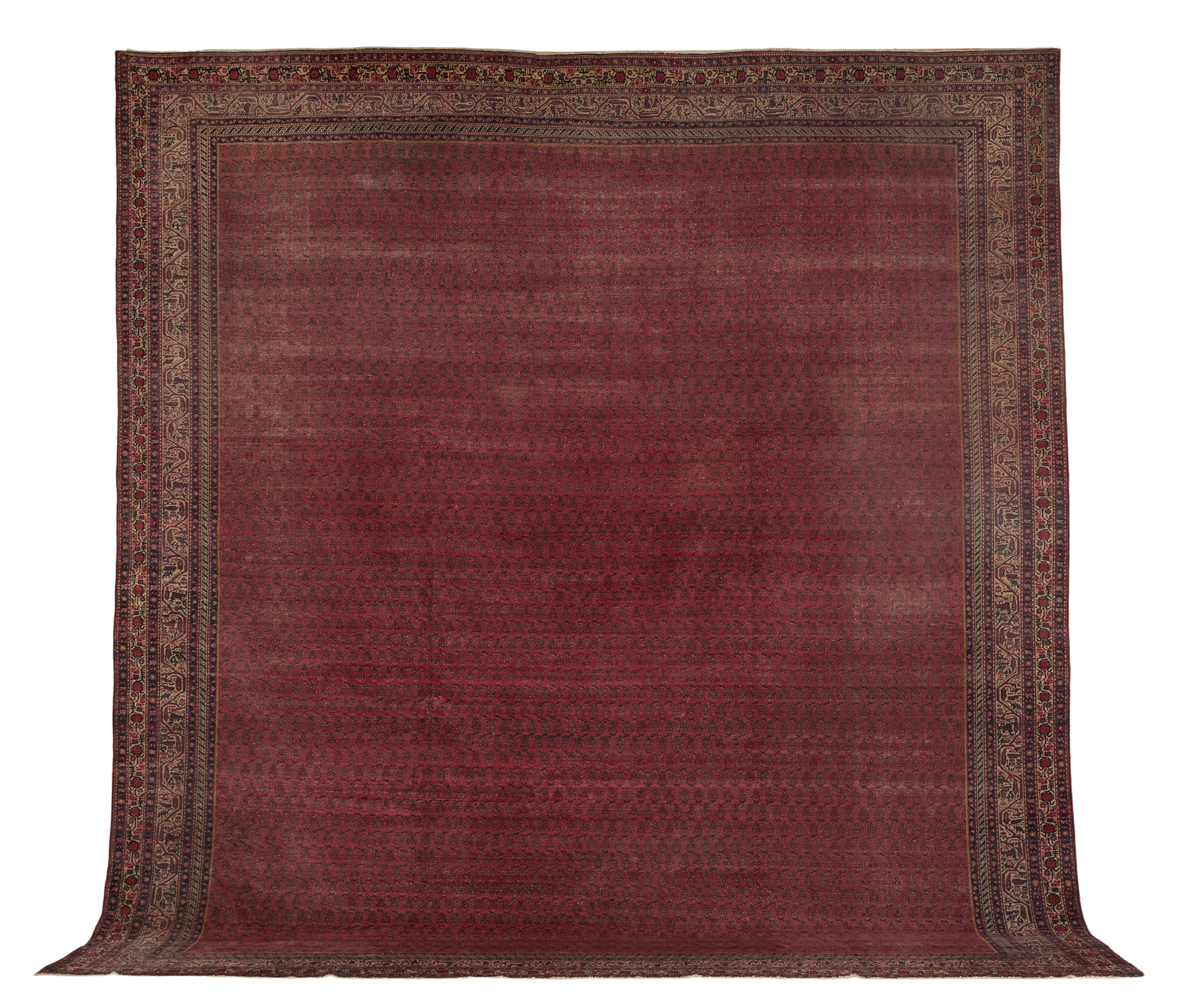 Semi-Antique Tabriz Carpet