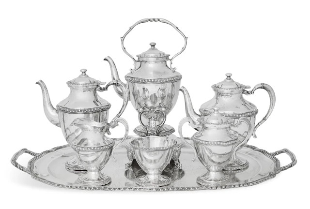 Mexican Sterling Silver Tea Set