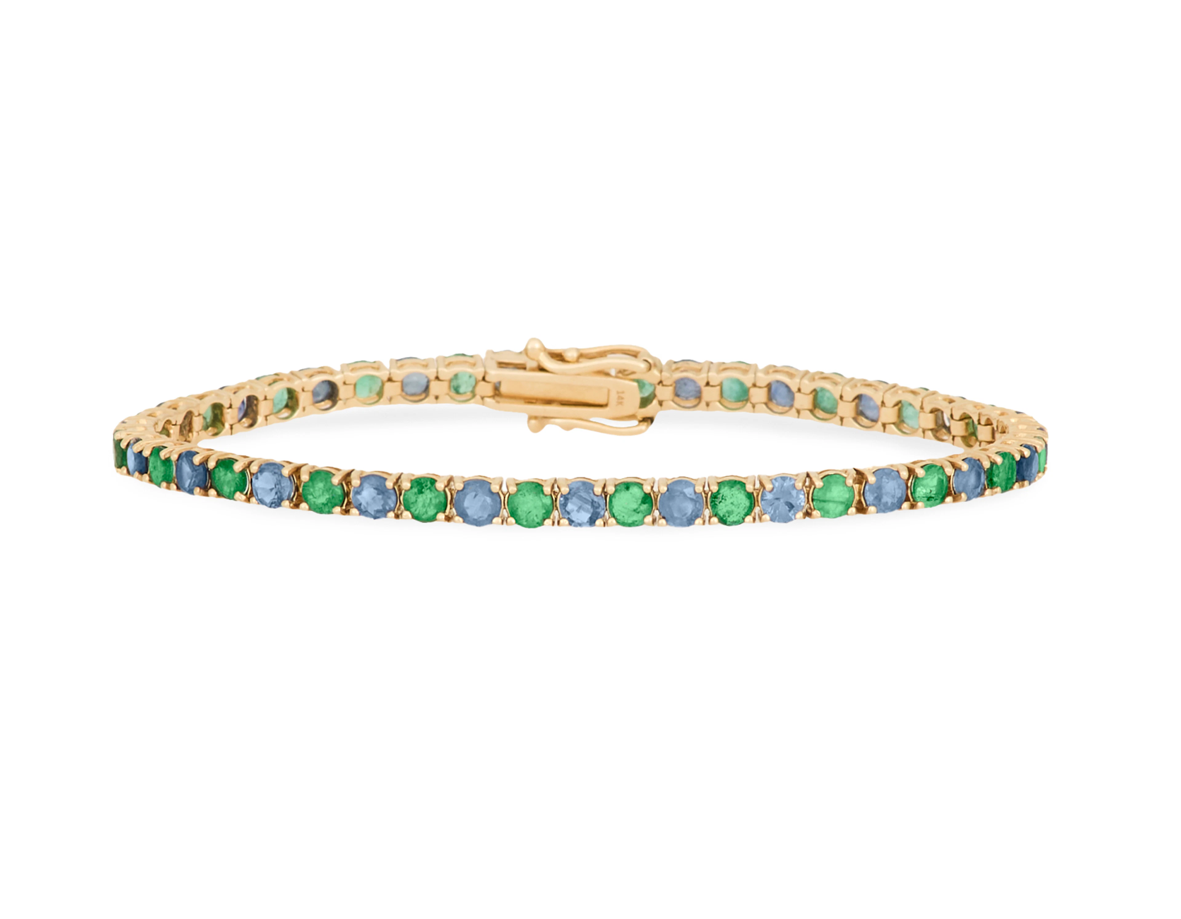 Emerald and Sapphire Bracelet