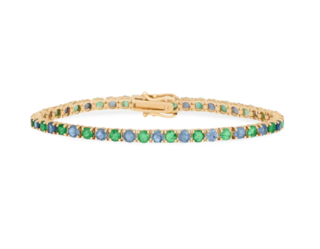 Emerald and Sapphire Bracelet