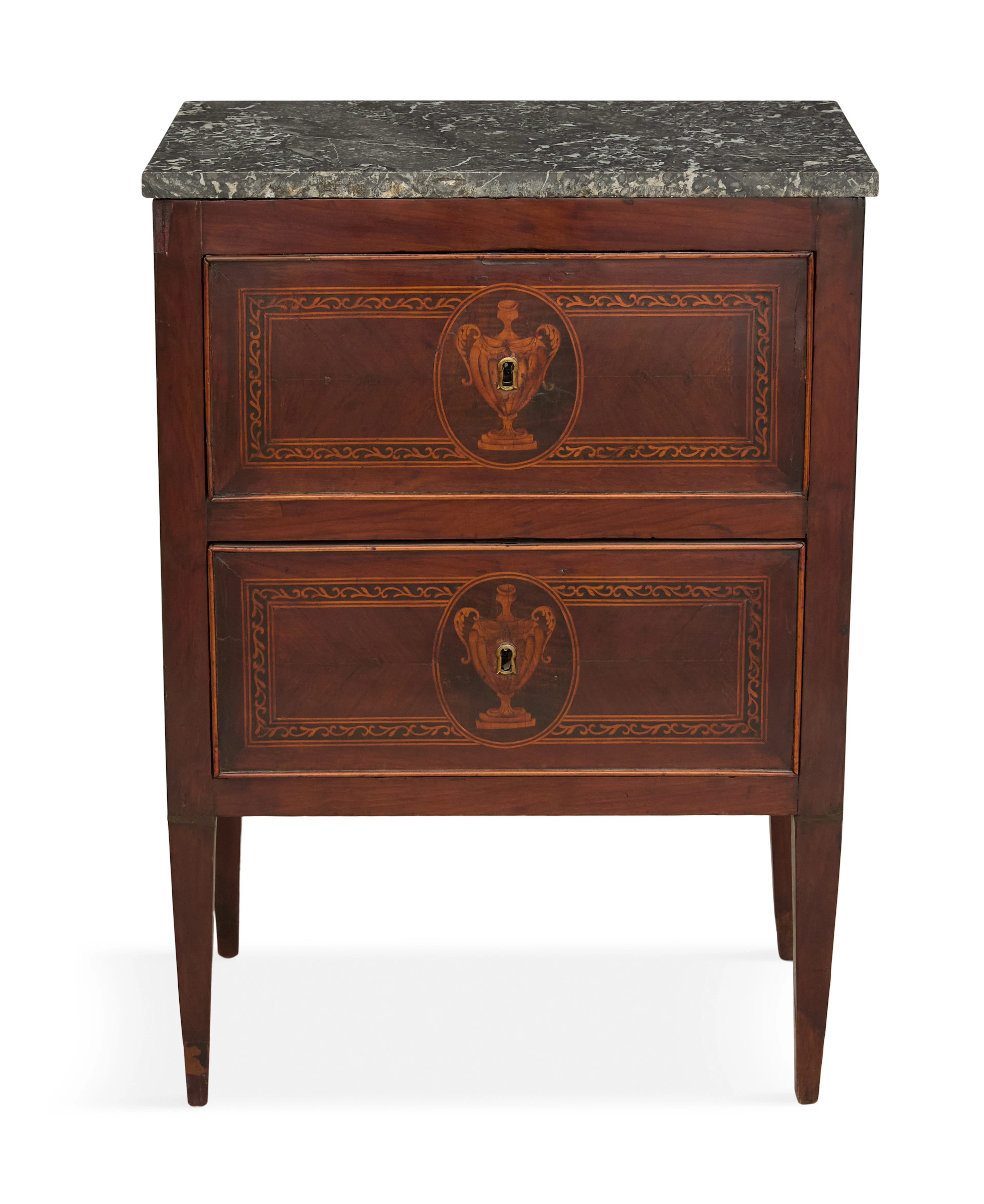 Italian Neoclassical Marble-Top Side Table
