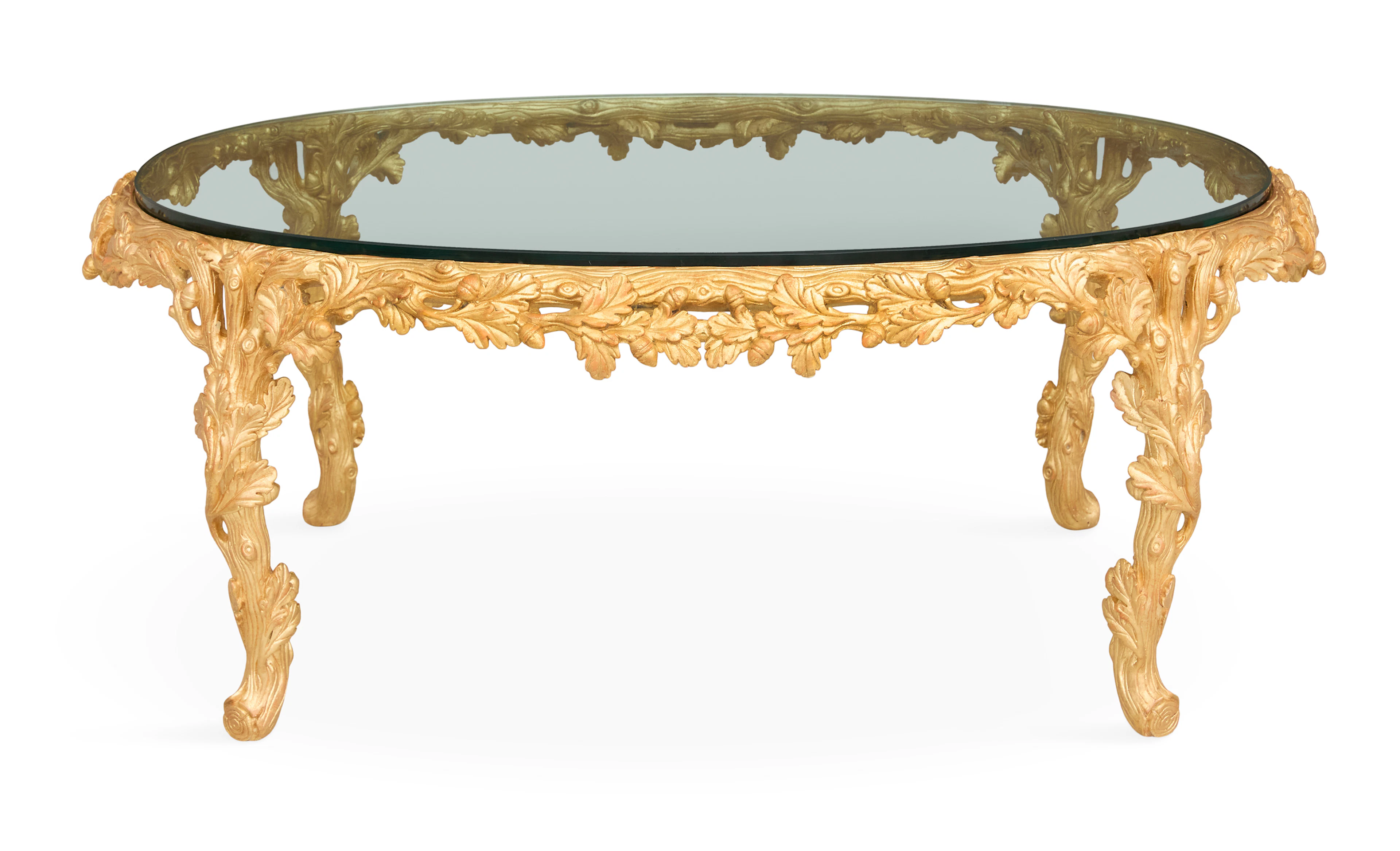 Italian Giltwood and Plate-Glass Coffee Table