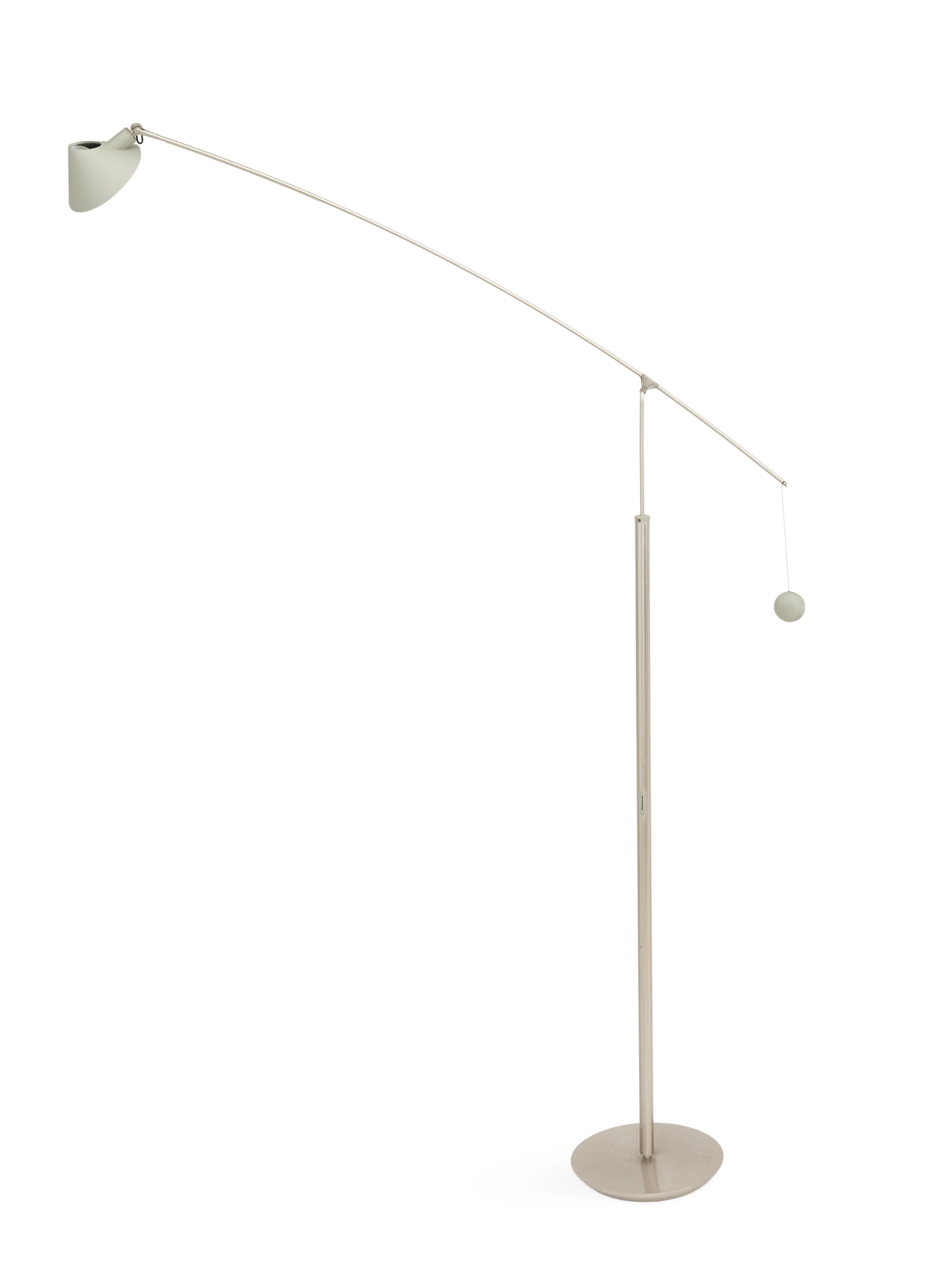Artemide Brushed Steel "Nestore Terra" Floor Lamp