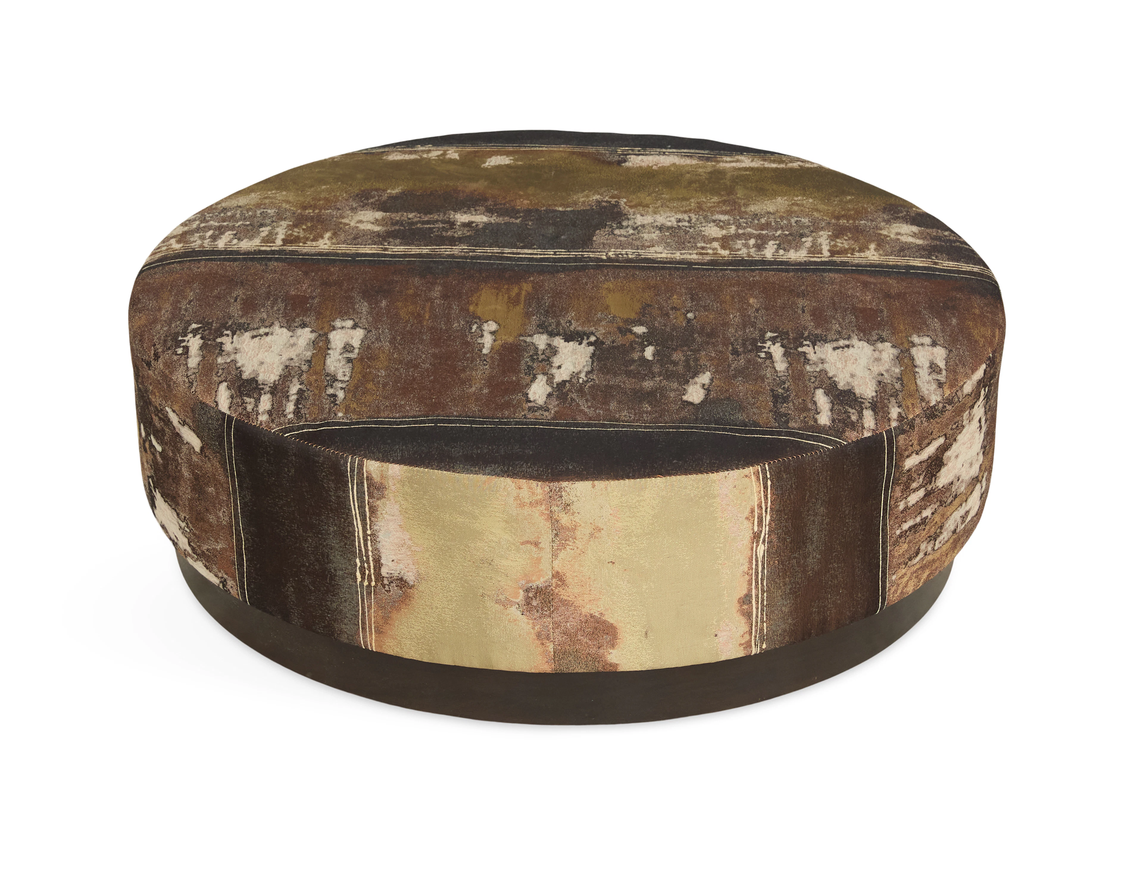 Contemporary Ottoman on an Ebonized Base