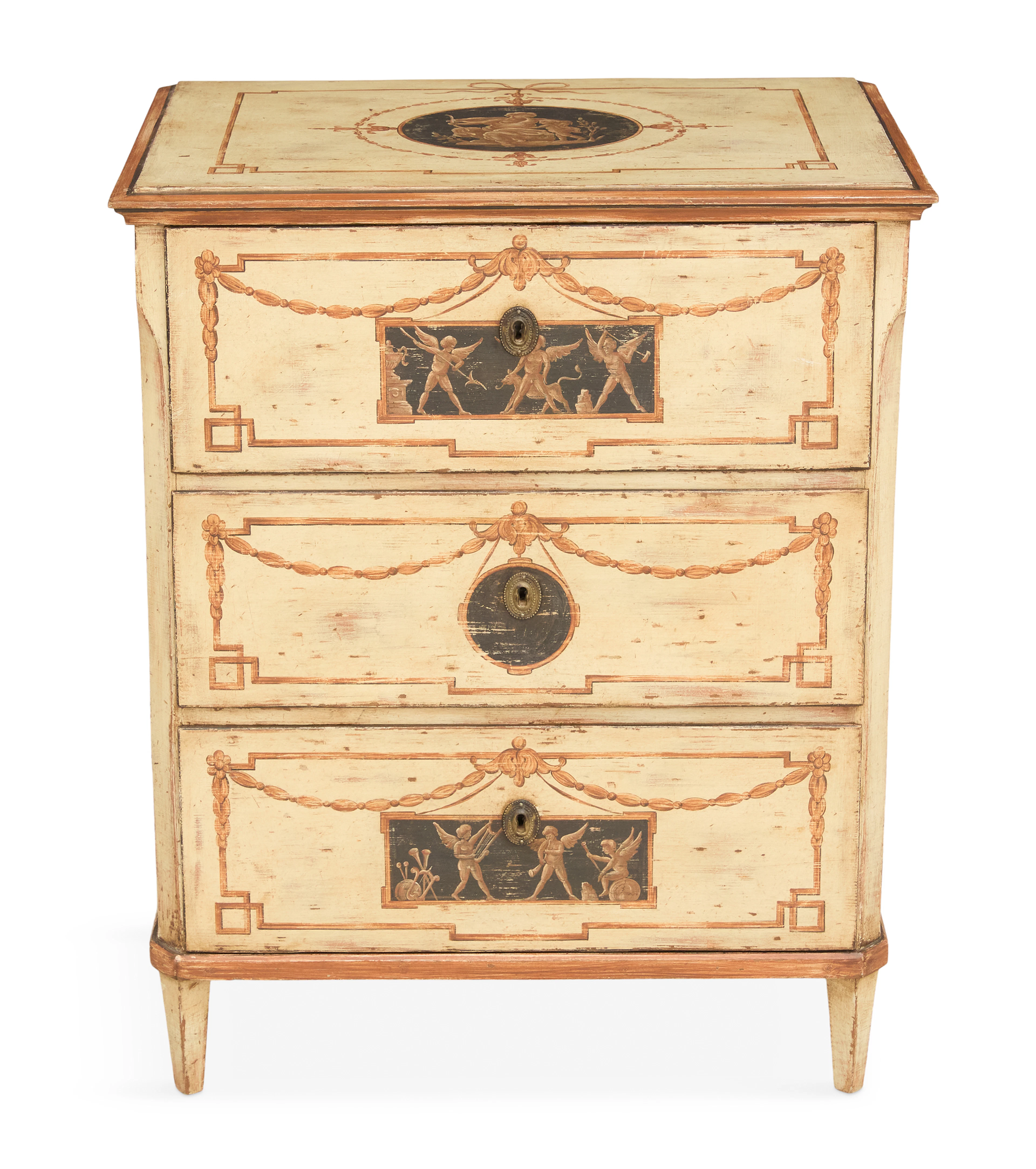 Italian Petite Polychrome Chest