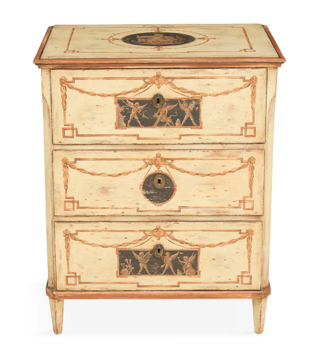 Italian Petite Polychrome Chest