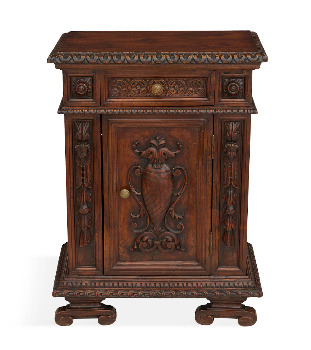 Italian Walnut Side Cabinet
