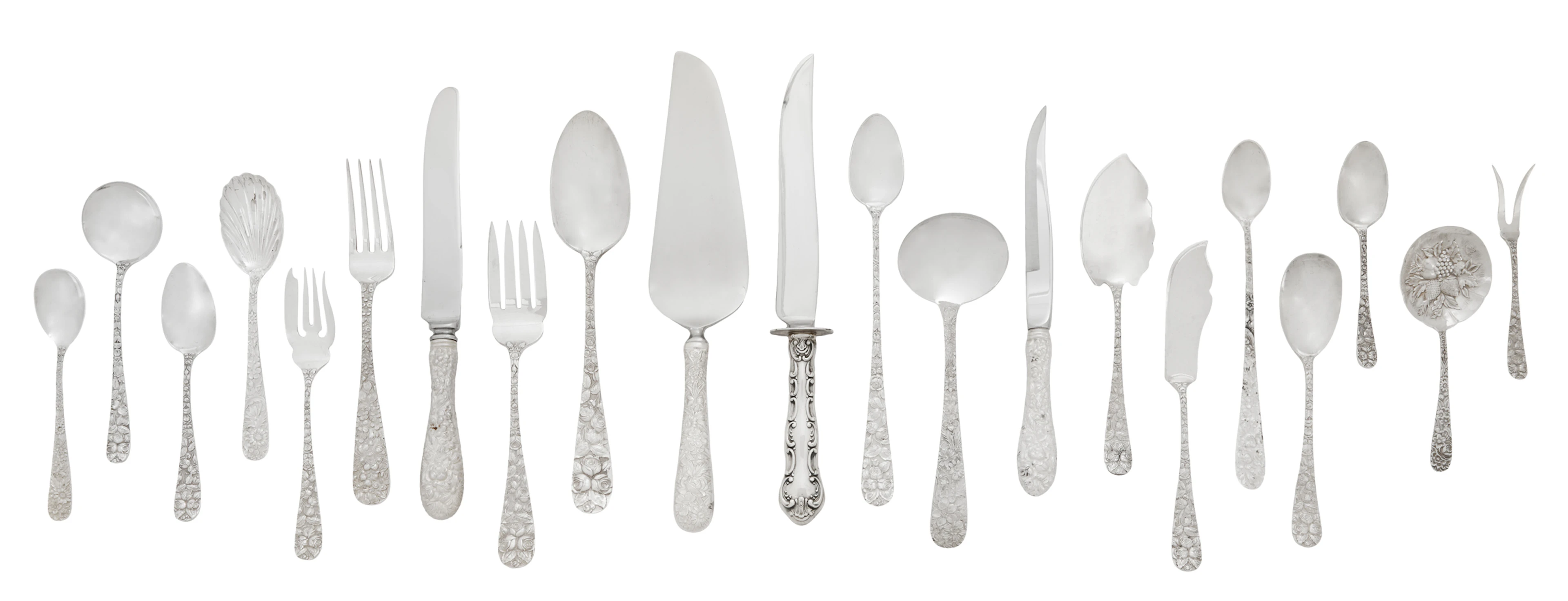 Schofield "Baltimore Rose" Sterling Silver Flatware Set