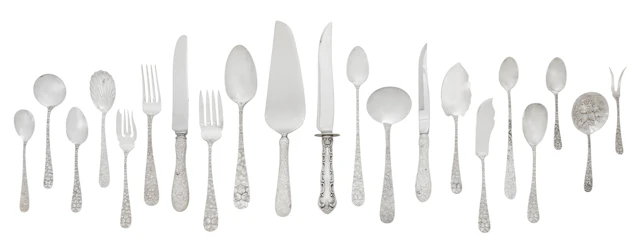 Schofield "Baltimore Rose" Sterling Silver Flatware Set