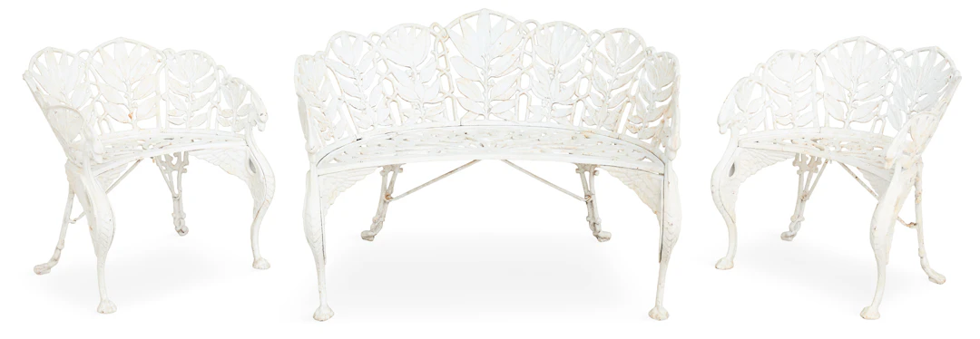 Three-Piece Cast-Iron Garden Set