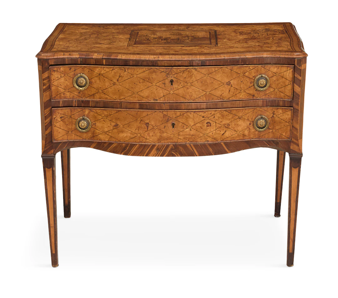 Italian Fruitwood and Exotic Woods Commode