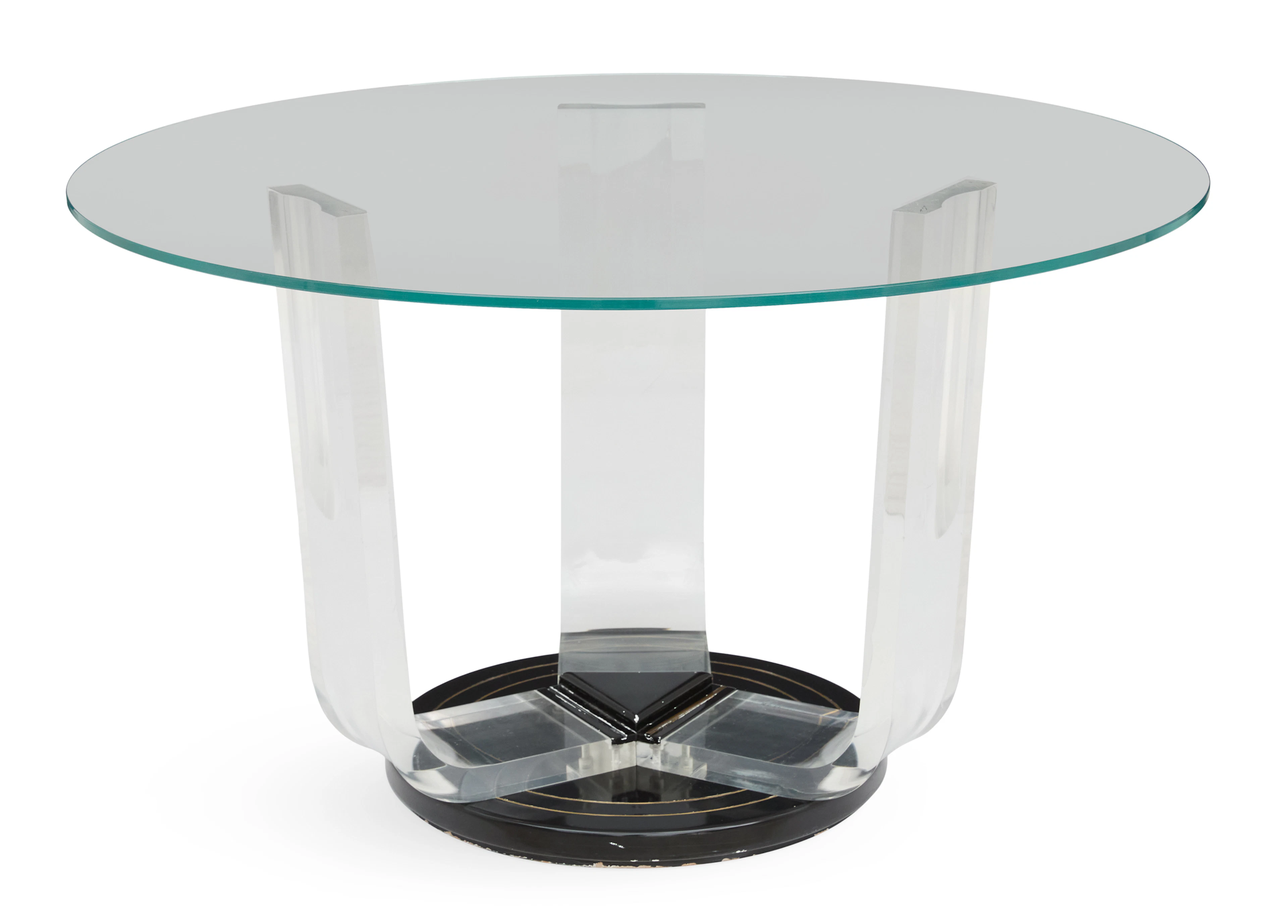 Contemporary Glass-Top Table