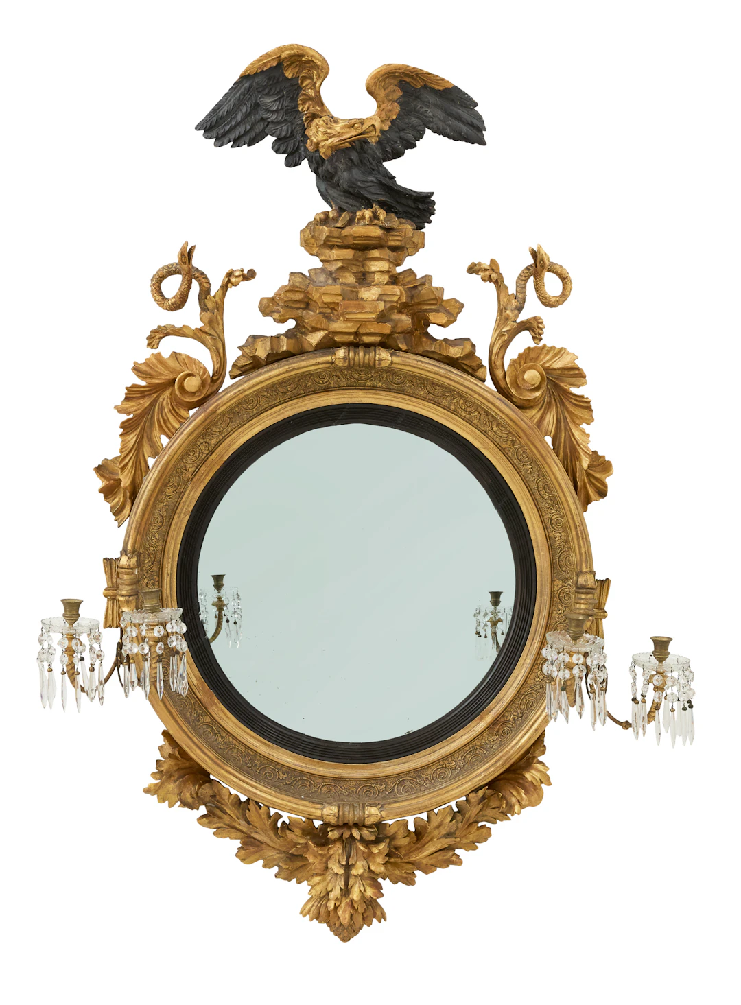Exceptional Regency Convex Mirror