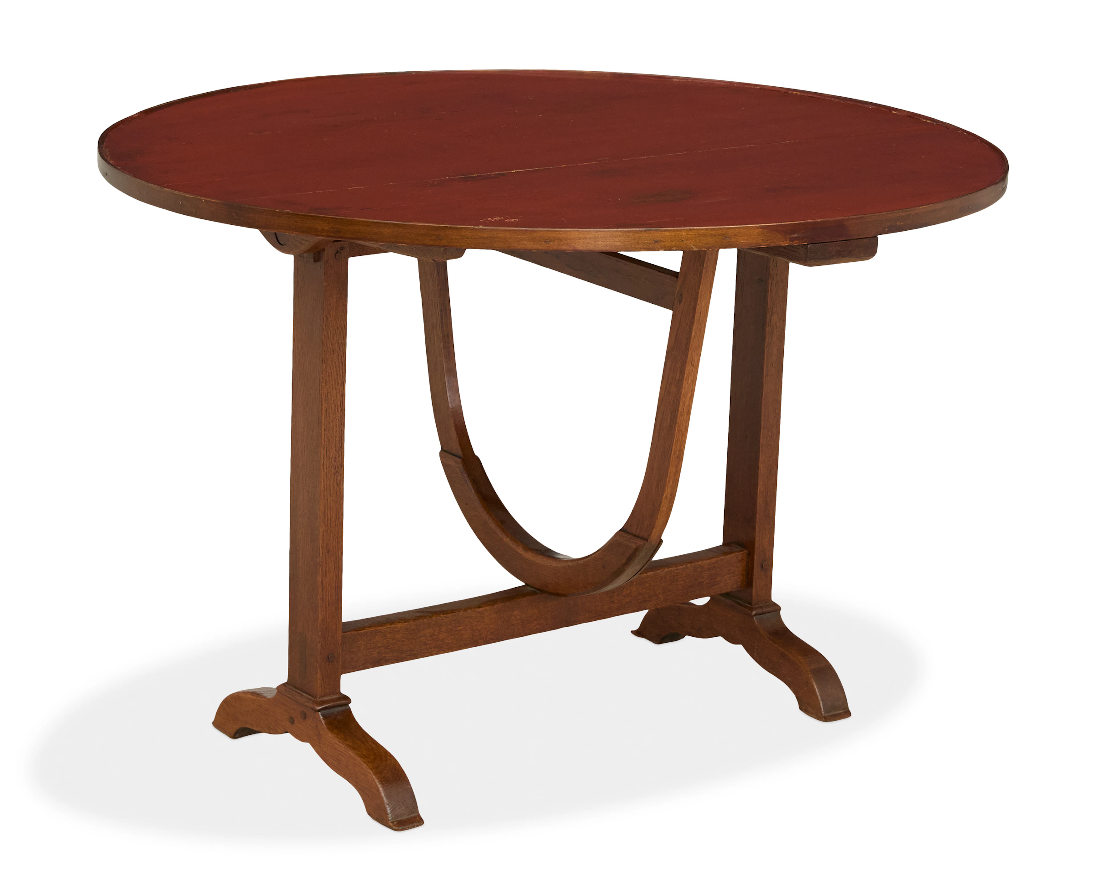 French Provincial Walnut and Pine Wine-Tasting Table