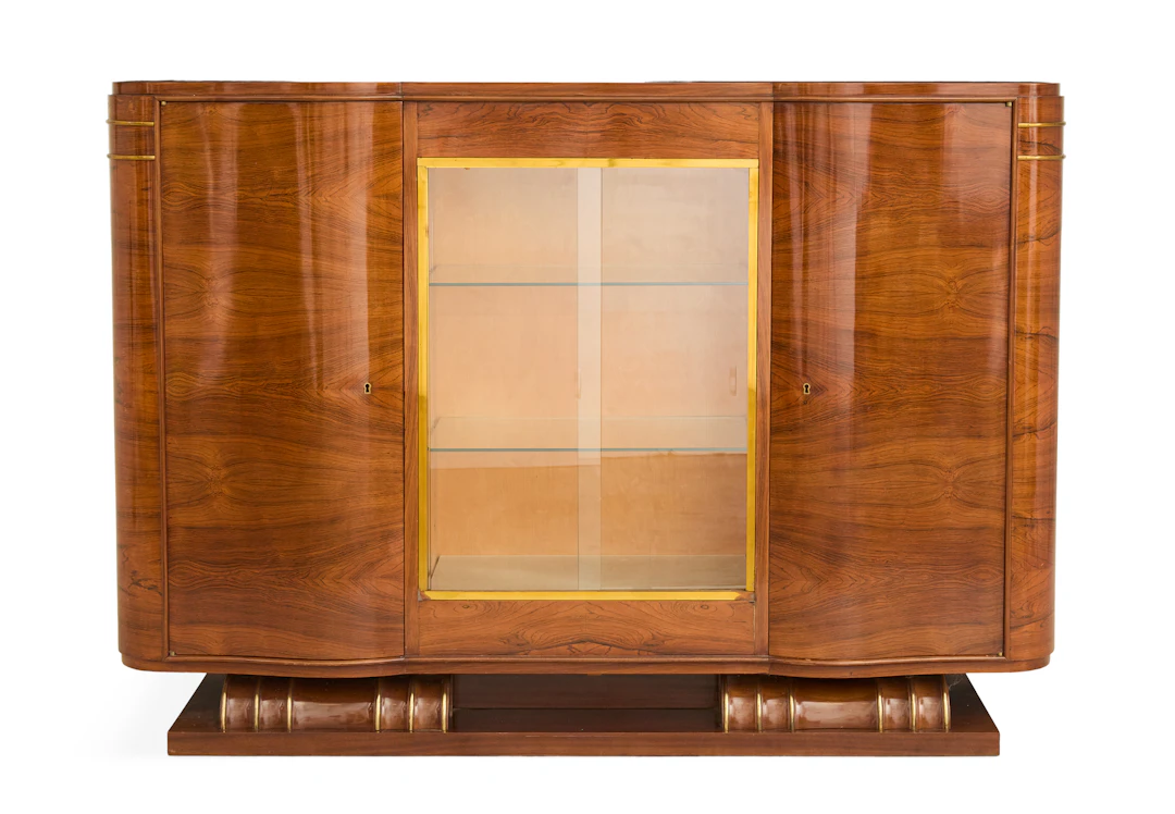 Large French Art Deco Rosewood Cabinet