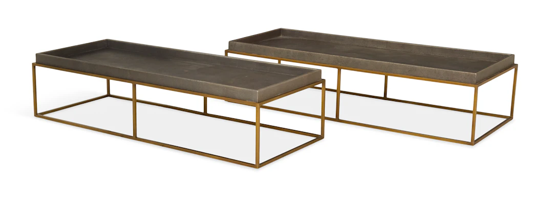 Pair of Restoration Hardware "Hudson" Cocktail Tables