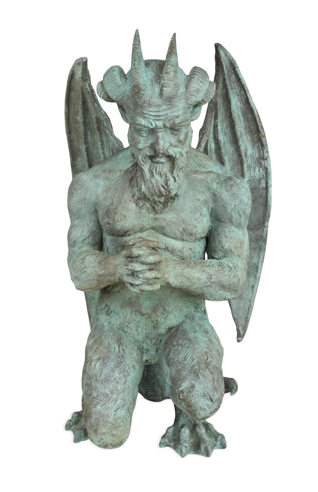 Bronze Figure of a Fallen Angel