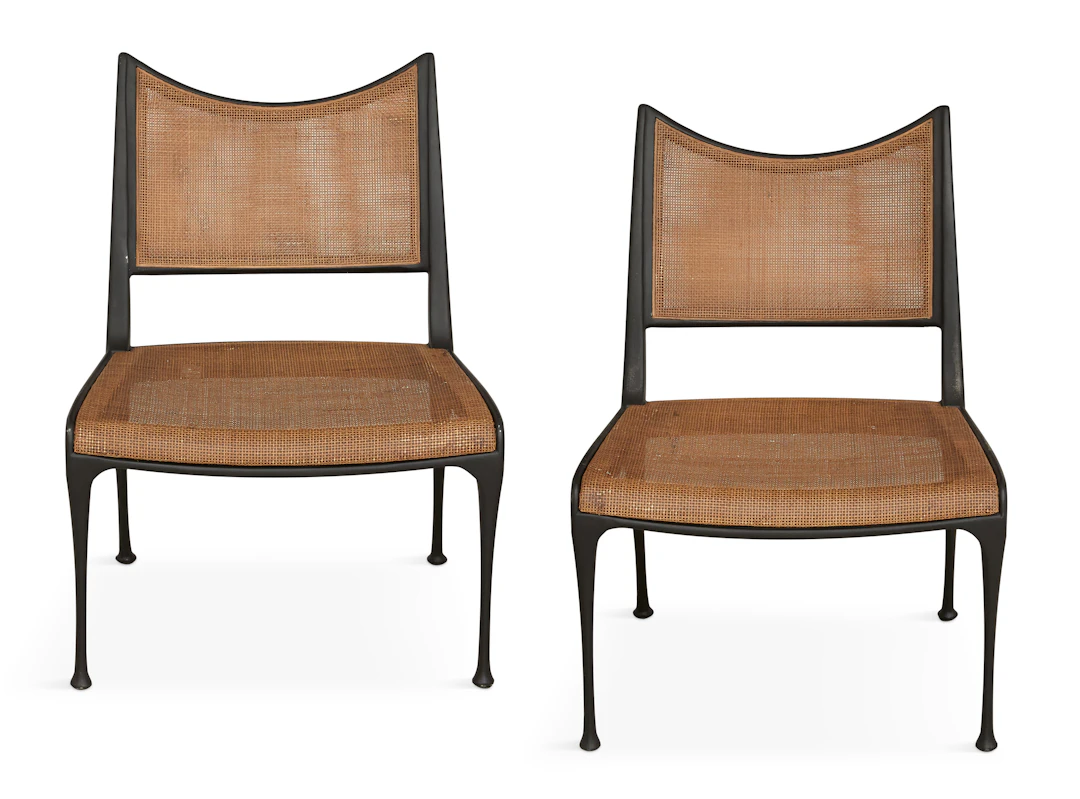 Pair of Alfonso Marina Libourne Iron Chairs