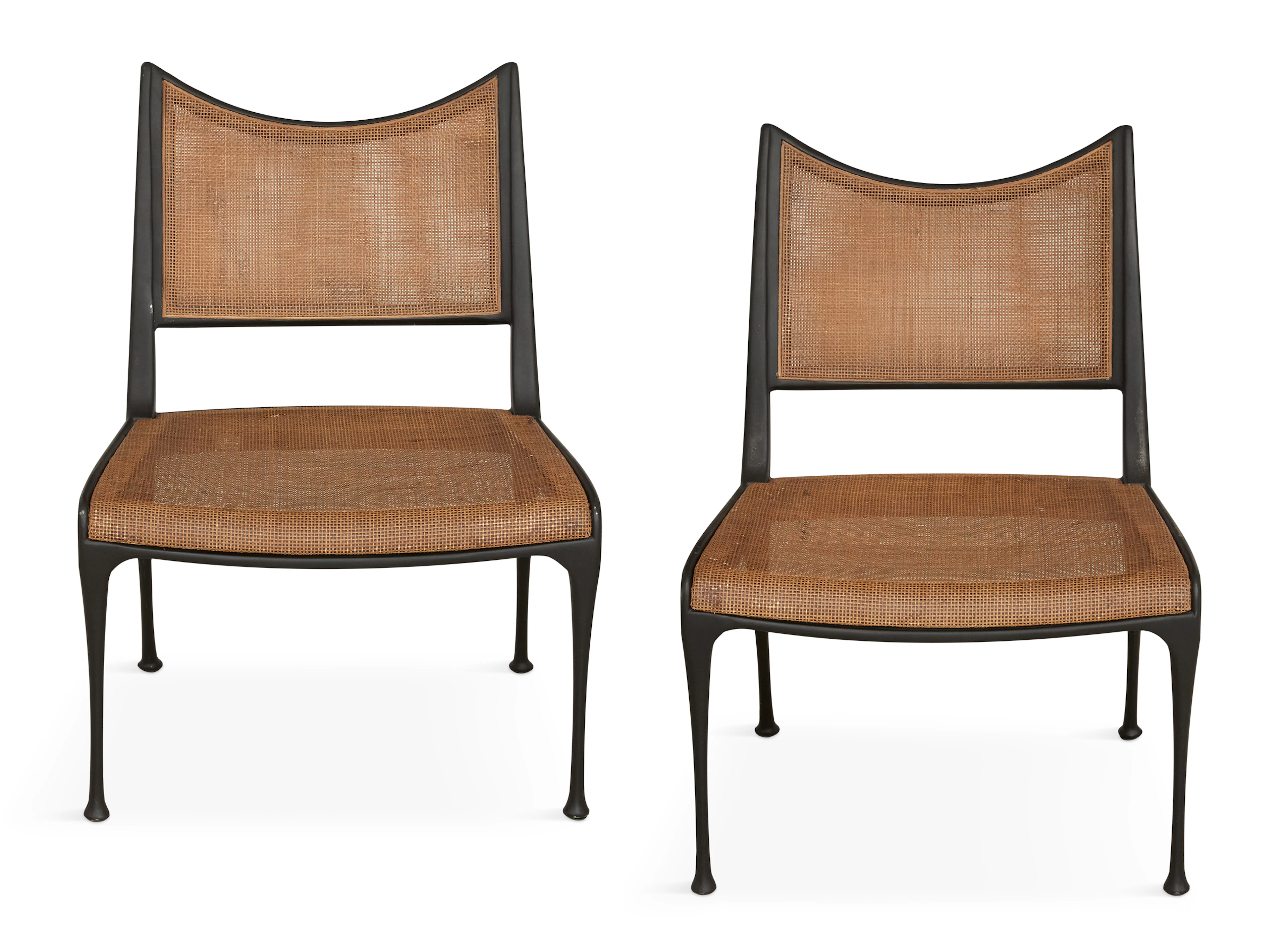 Pair of Alfonso Marina Libourne Iron Chairs