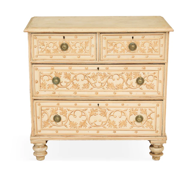 Continental Polychrome Commode