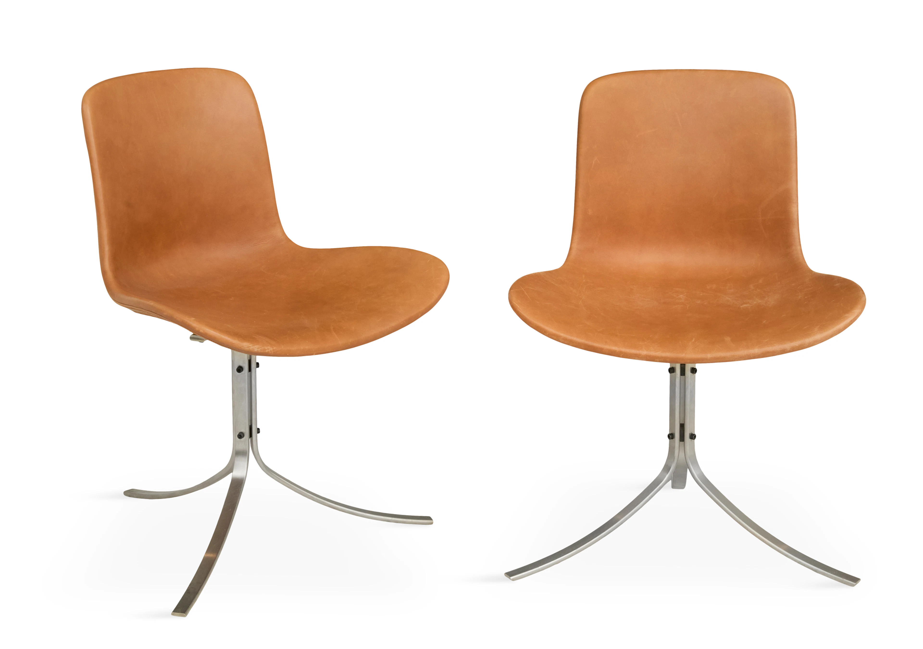 Pair of Poul Kjaerholm PK9 Dining Chairs