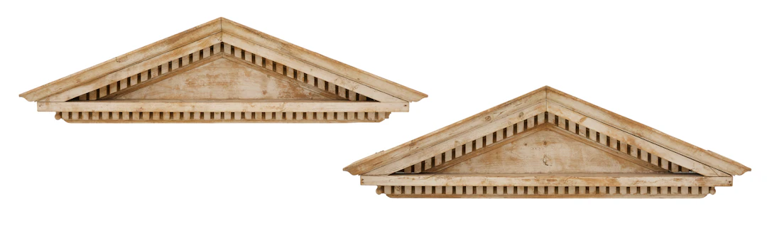 Pair of Colonial Revival Architectural Pediments