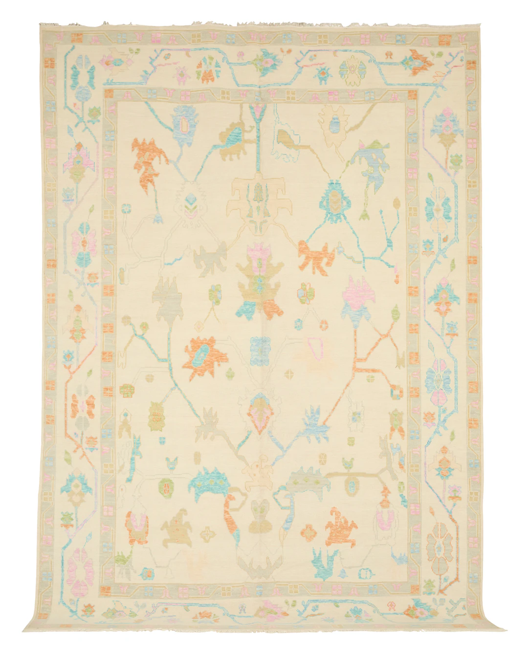 Turkish Angora Oushak Carpet