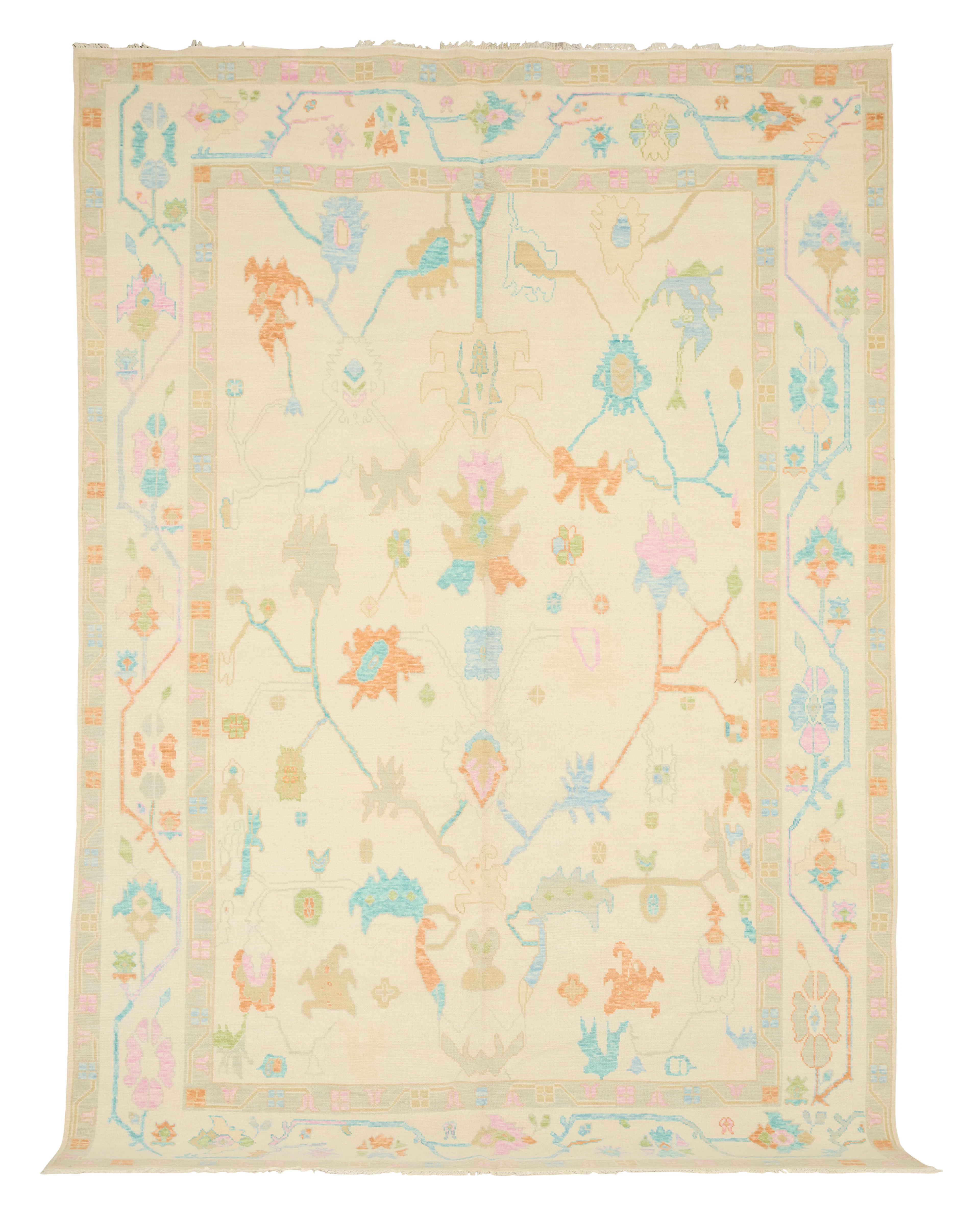 Turkish Angora Oushak Carpet