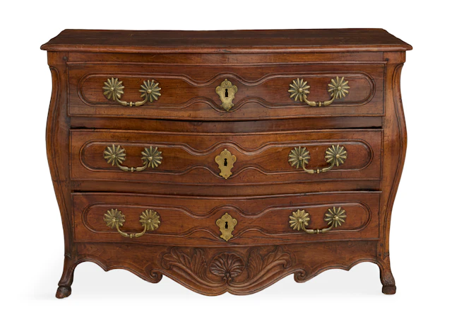 French Provincial Walnut Commode