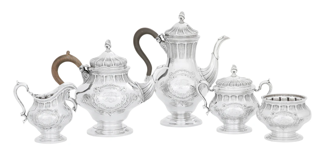 Tuttle Silversmiths "George III" Sterling Silver Tea Set