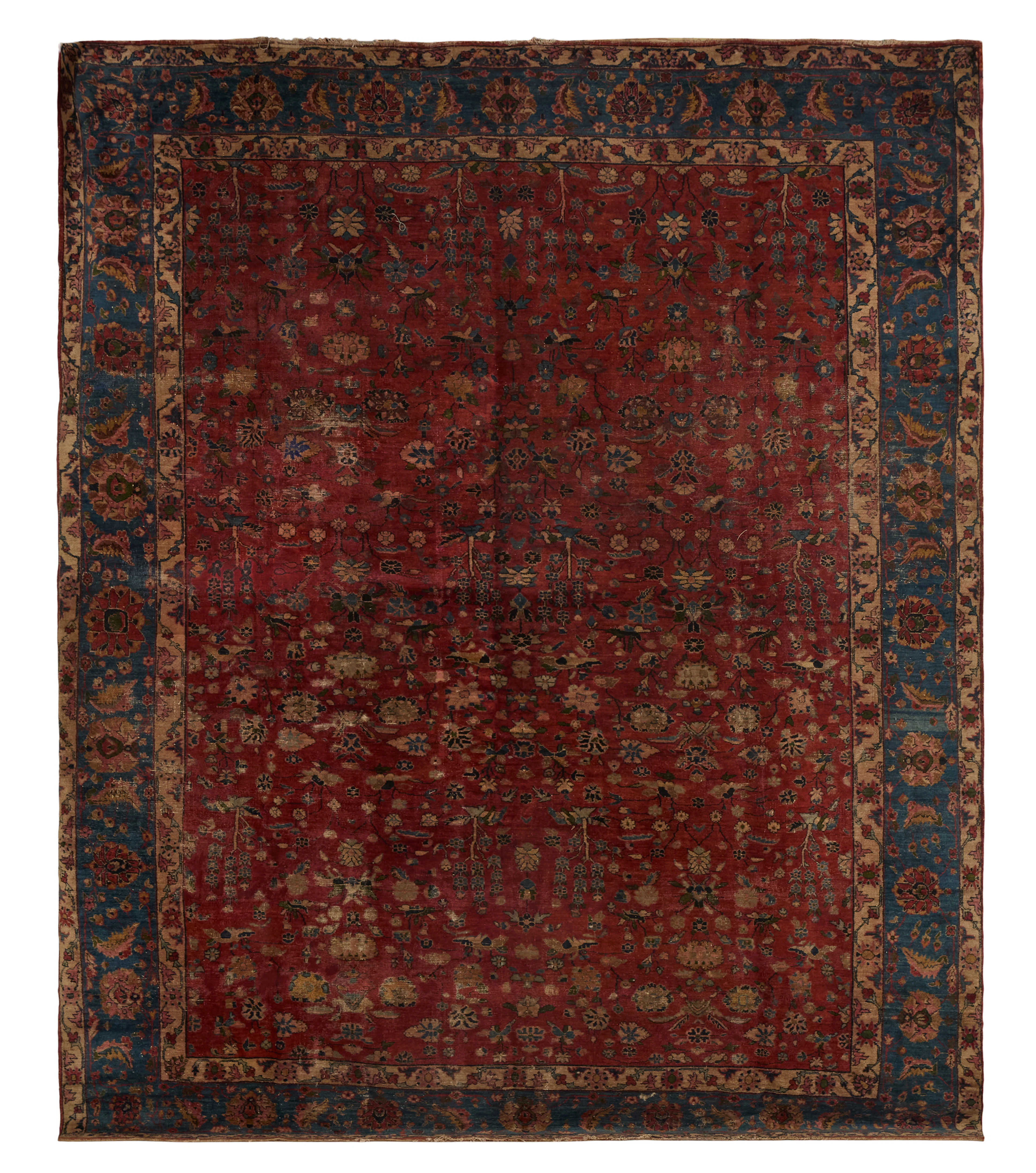 Semi-Antique Mahal Carpet