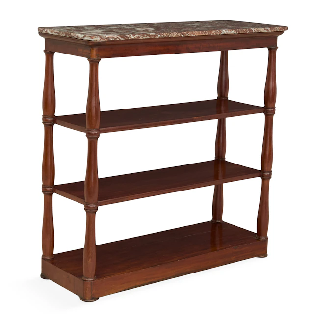 William IV Mahogany and Marble-Top Server