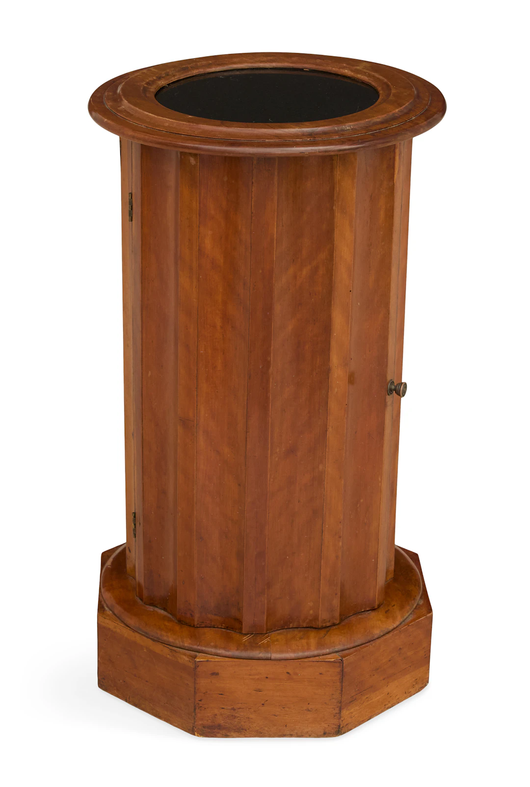 Biedermeier-Style Fruitwood and Marble-Top Cabinet