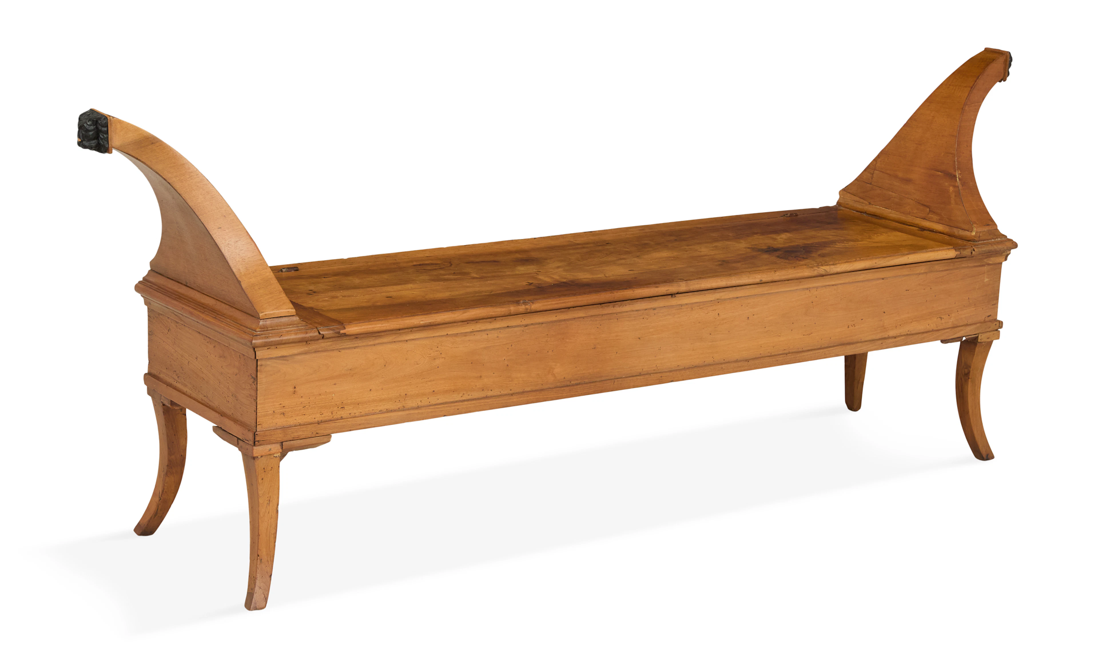 Biedermeier Fruitwood Window Seat