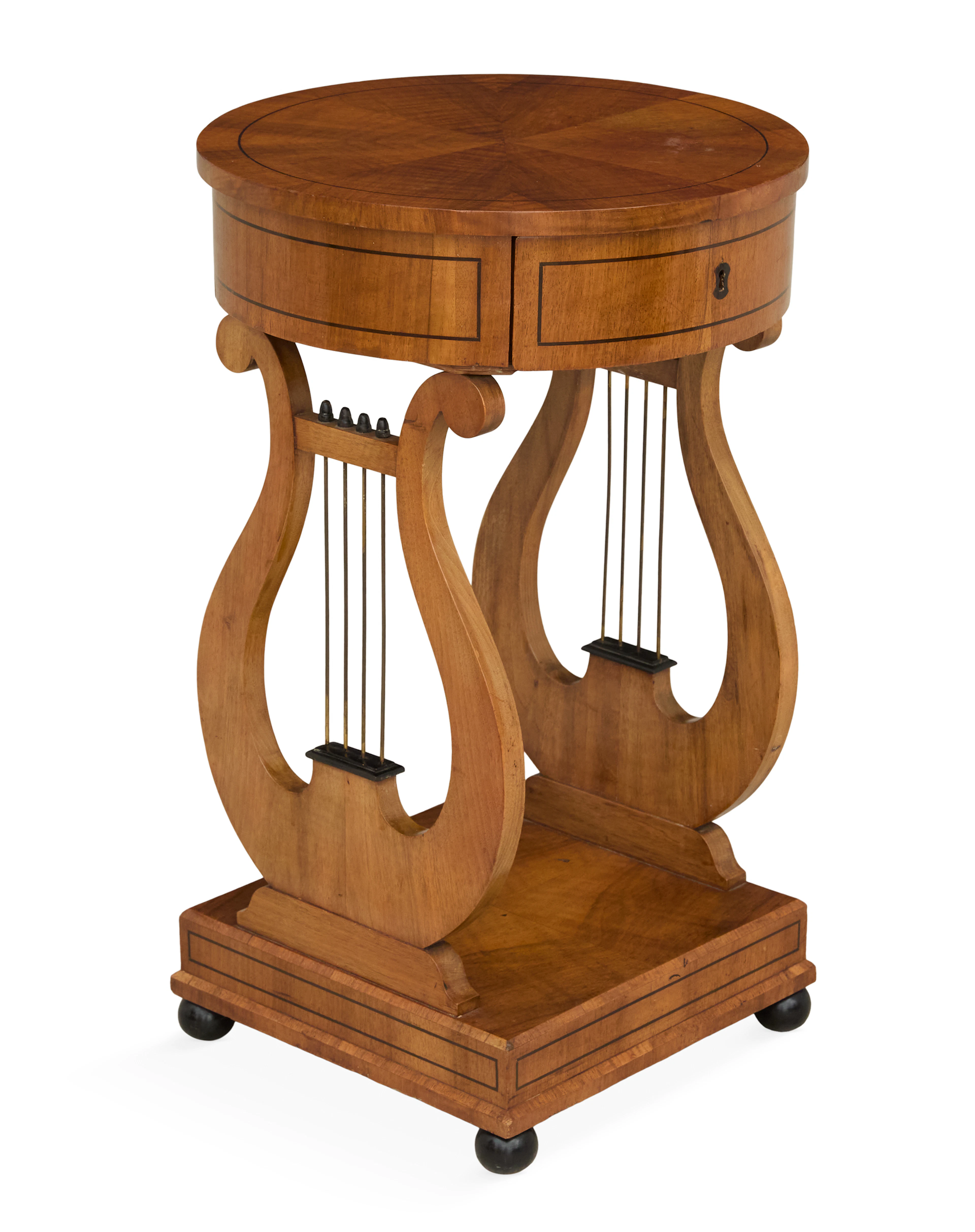 Biedermeier Fruitwood Side Table