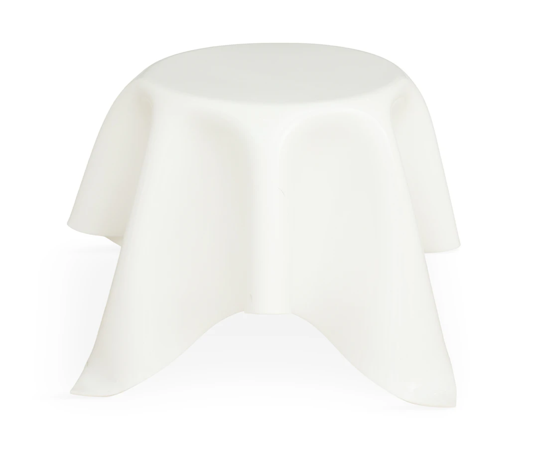 White Acrylic Illusion Side Table