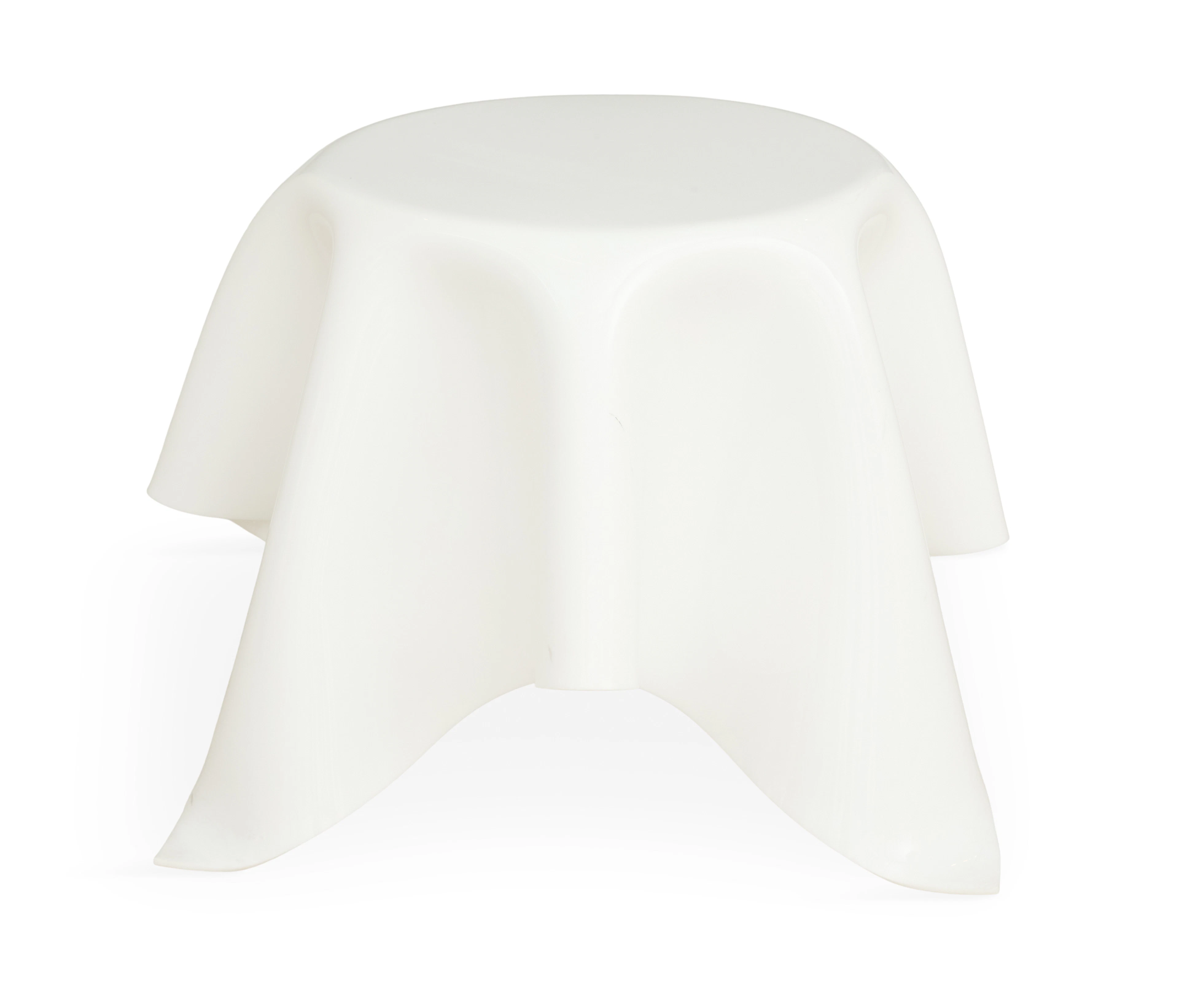 White Acrylic Illusion Side Table