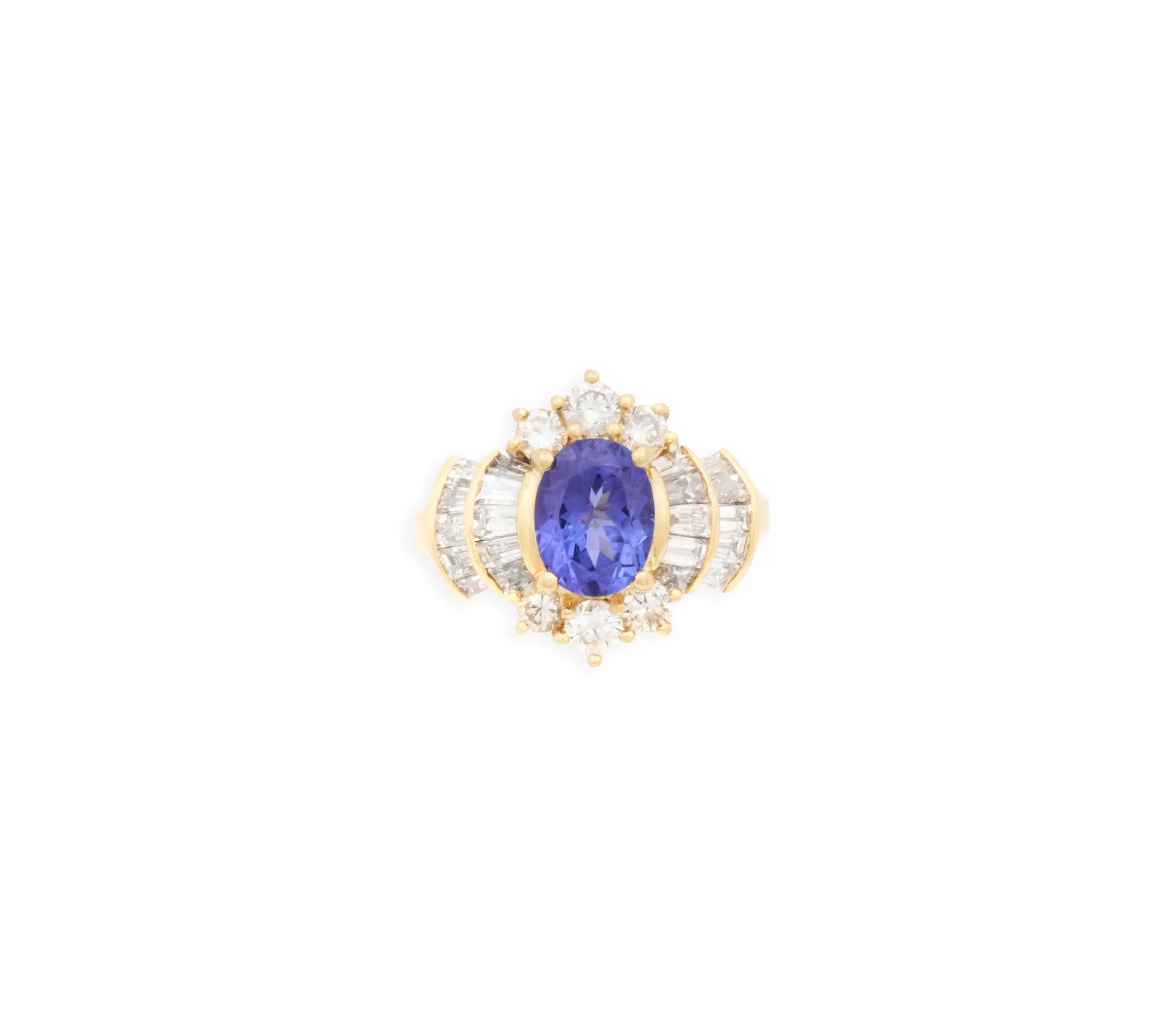 Tanzanite and Diamond Ring
