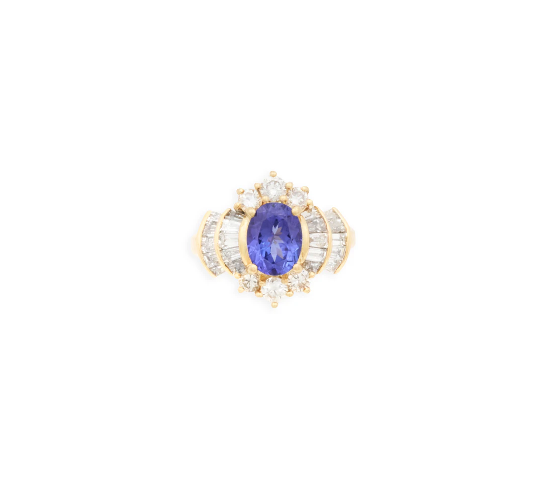 Tanzanite and Diamond Ring