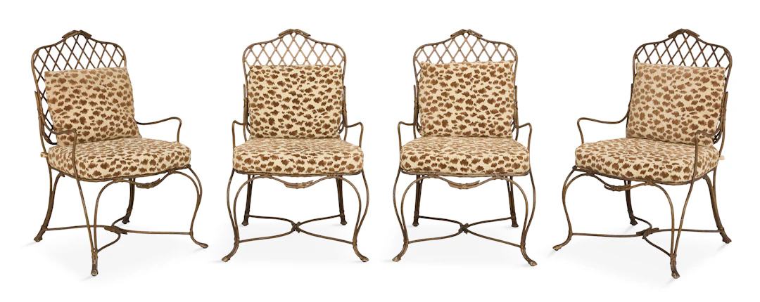 Suite of Four Rose Tarlow "Twig" Dining Chairs